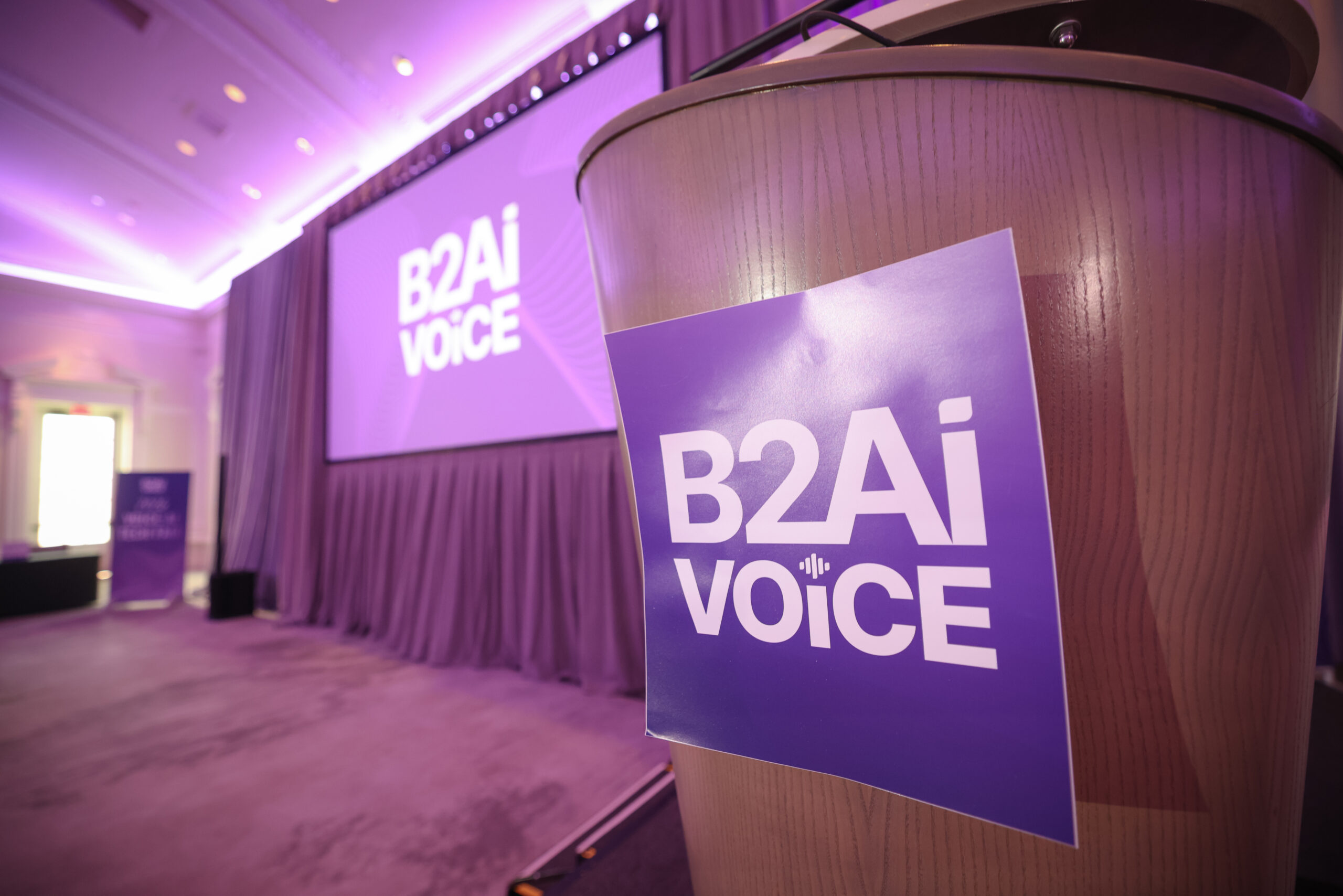 Bridge2AI Voice Symposium stage, where the global vocal biomarker community comes together